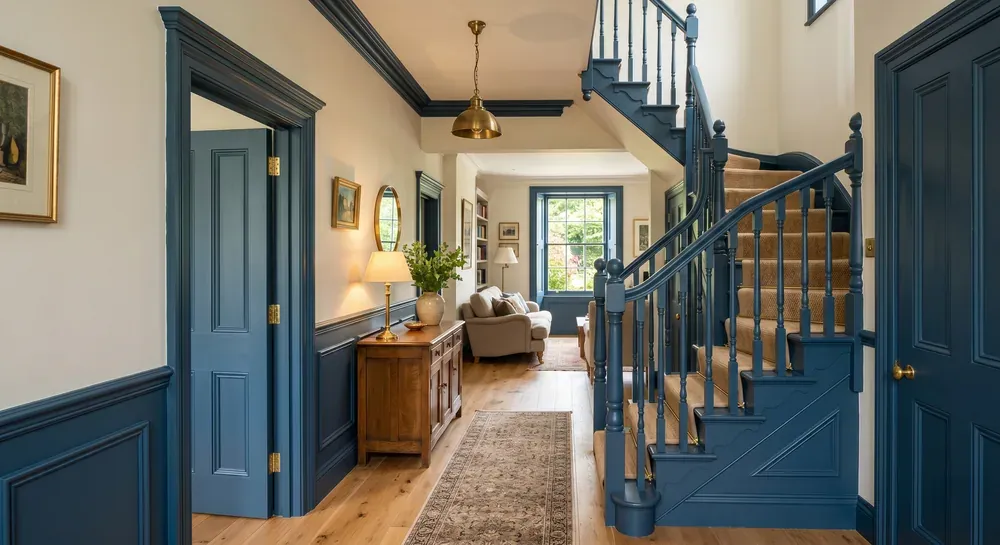 Detailed trim, door and millwork finishing by Cornerstone Painting