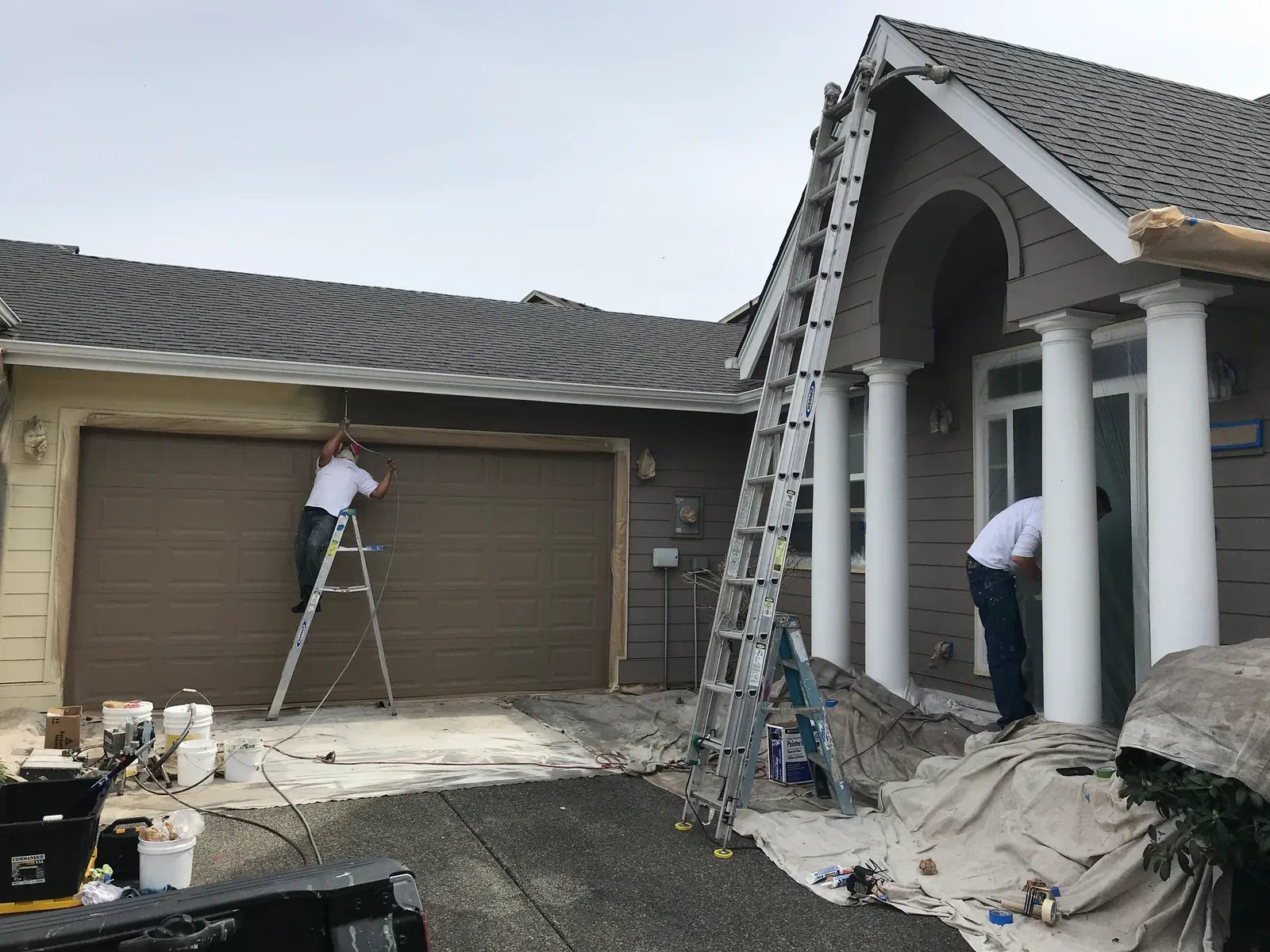 Before painting, Cornerstone Painting Eastside project 7